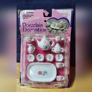 Vintage mini porcelain  decoration tea set